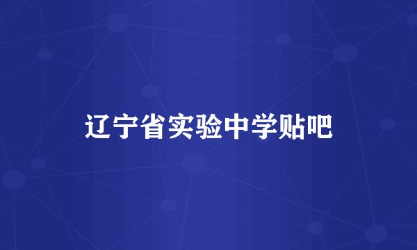 辽宁省实验中学贴吧