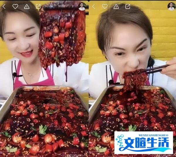 大胃王吃播又悄然回来了，吃相让人受不了