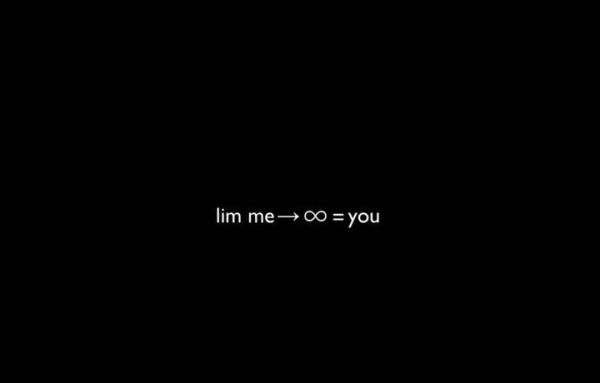 Lim me →∞=you