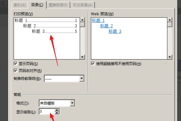 有关WORD2010设置目录的“显示级别”问题