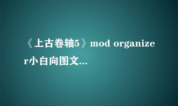 《上古卷轴5》mod organizer小白向图文教程 上古卷轴5mod管理器怎么用_1