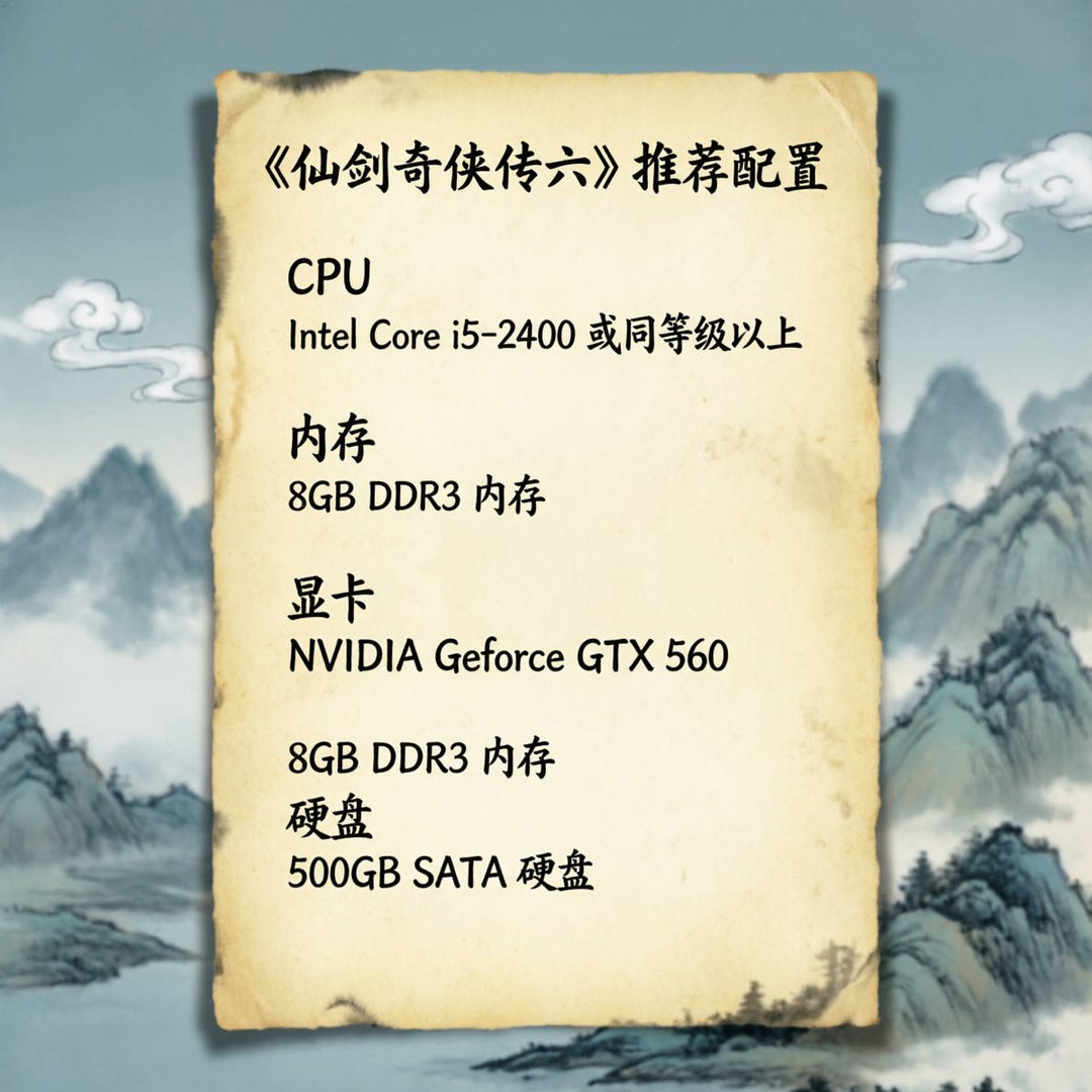仙剑6推荐配置