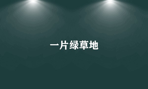 一片绿草地