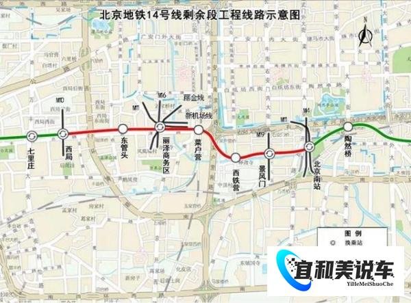 北京地铁14号线最新线路图