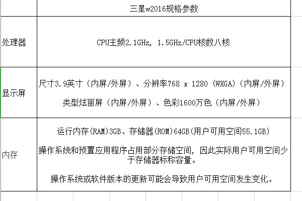 三星w2016网络支持移动4g吗?