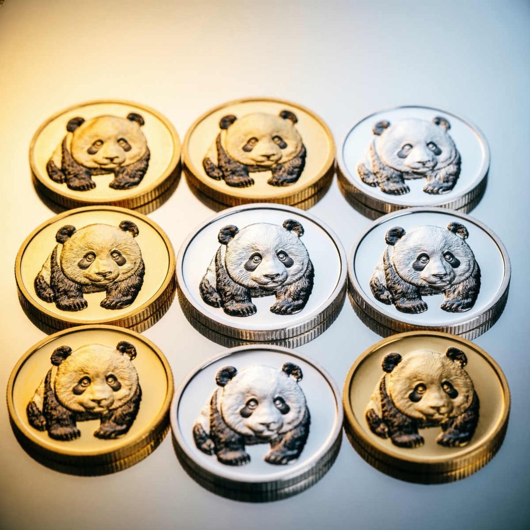 熊猫金银币十个全套价格