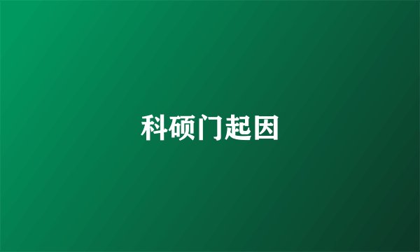 科硕门起因