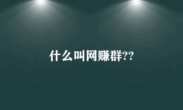 什么叫网赚群??