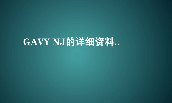 GAVY NJ的详细资料..