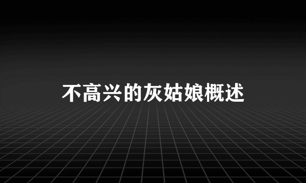 不高兴的灰姑娘概述