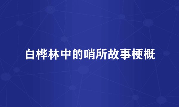 白桦林中的哨所故事梗概