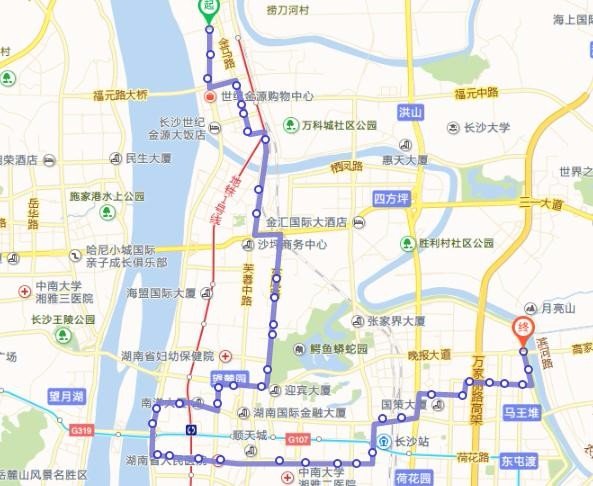 长沙112路公交车在哪发车的？
