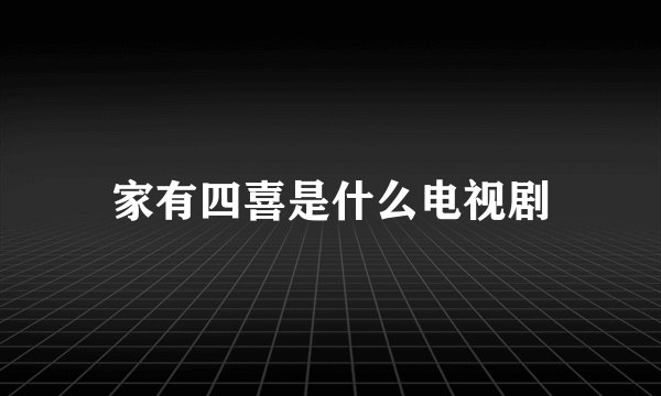 家有四喜是什么电视剧