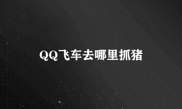 QQ飞车去哪里抓猪
