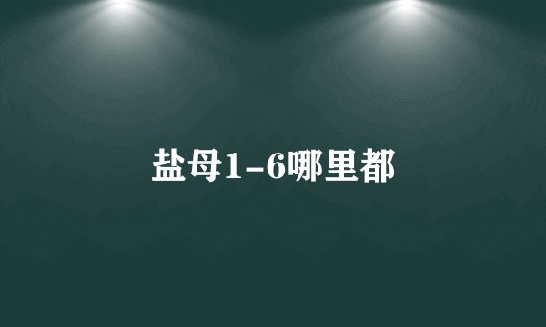 盐母1-6哪里都