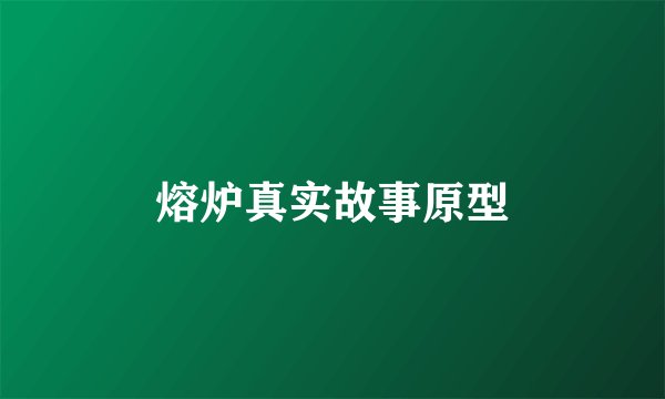 熔炉真实故事原型