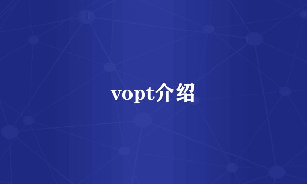 vopt介绍