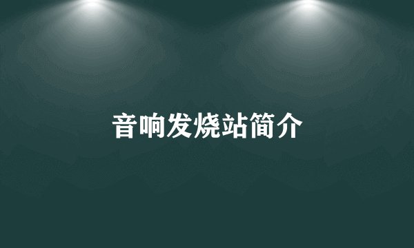 音响发烧站简介