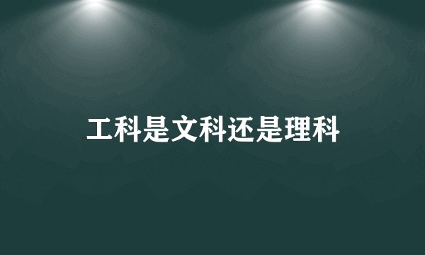 工科是文科还是理科