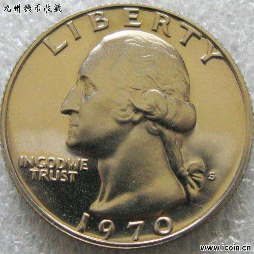 我有一枚美国硬币1970 下面是英文 QUARTER DOLLAR 。不知道能值多少钱啊？