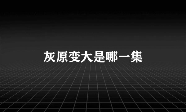 灰原变大是哪一集