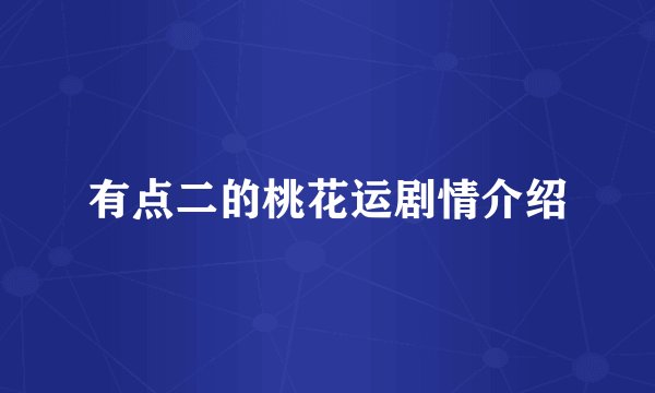 有点二的桃花运剧情介绍