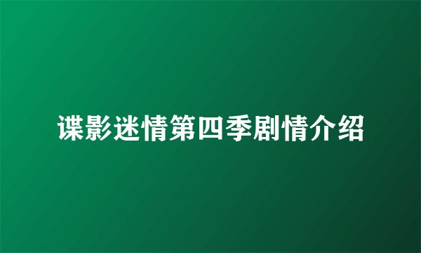 谍影迷情第四季剧情介绍