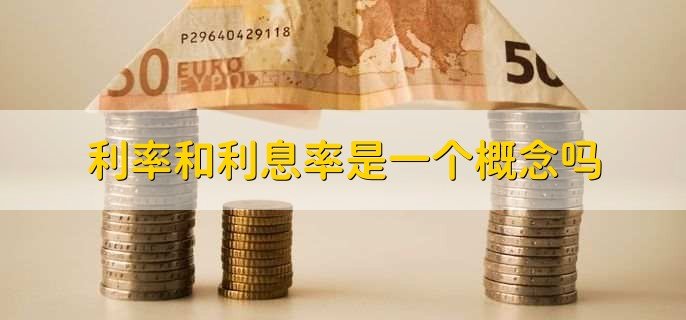 利率和利息率是一个概念吗？