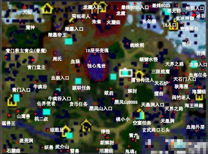 仙之侠道2地图详解