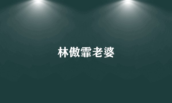 林傲霏老婆