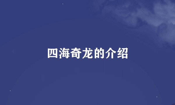 四海奇龙的介绍