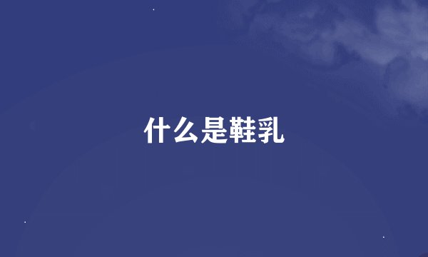 什么是鞋乳