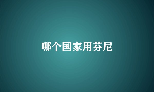 哪个国家用芬尼