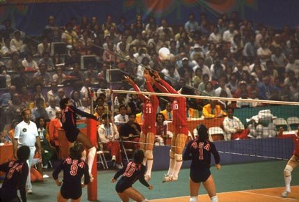 1984年奥运会女排比赛的积分排名和赛程赛果