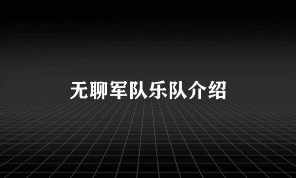 无聊军队乐队介绍