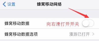 苹果手机怎么设置使用无线数据流量上网