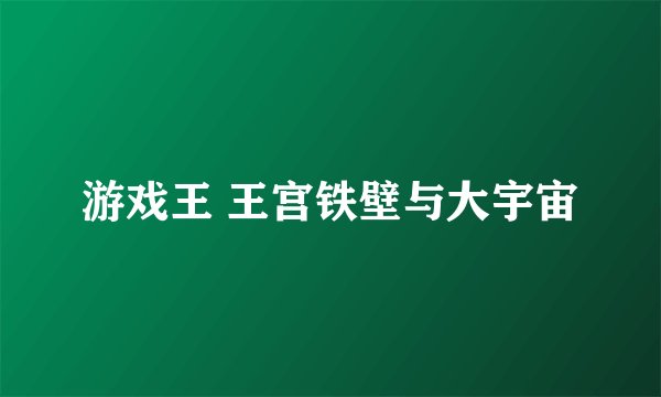 游戏王 王宫铁壁与大宇宙
