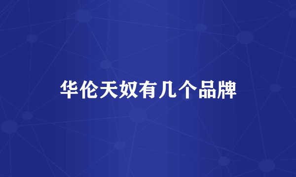 华伦天奴有几个品牌