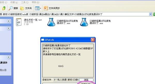 口袋妖怪黑2免通讯进化补丁使用方法
