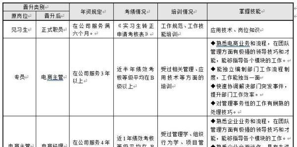 员工晋升管理制度