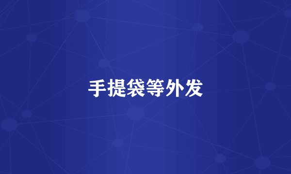 手提袋等外发
