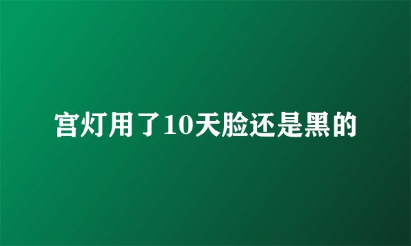 宫灯用了10天脸还是黑的