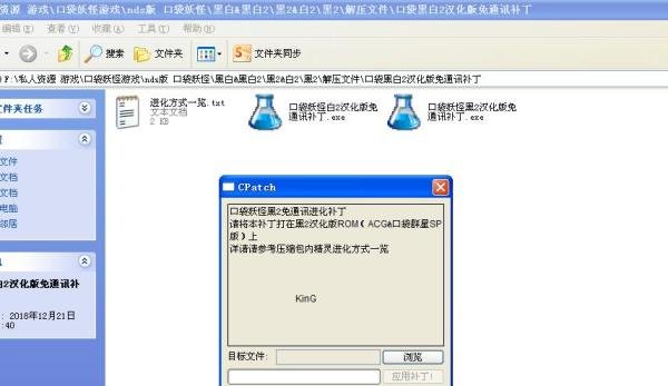 口袋妖怪黑2免通讯进化补丁使用方法