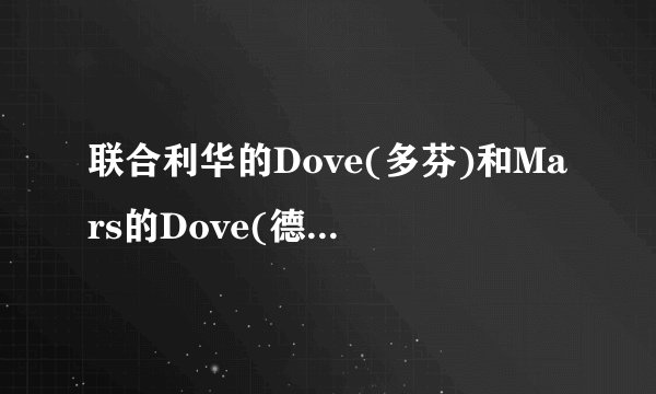 联合利华的Dove(多芬)和Mars的Dove(德芙),二者同名为什么