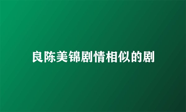 良陈美锦剧情相似的剧