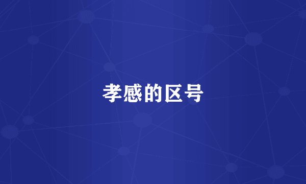 孝感的区号