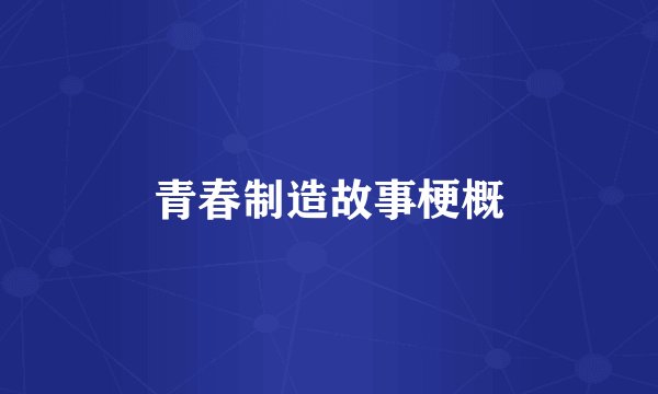 青春制造故事梗概