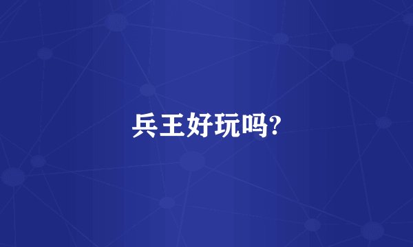兵王好玩吗?