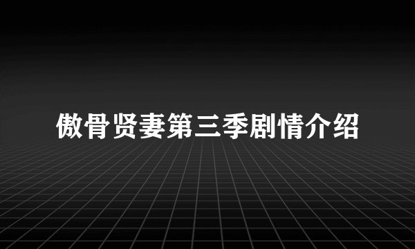傲骨贤妻第三季剧情介绍