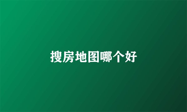 搜房地图哪个好